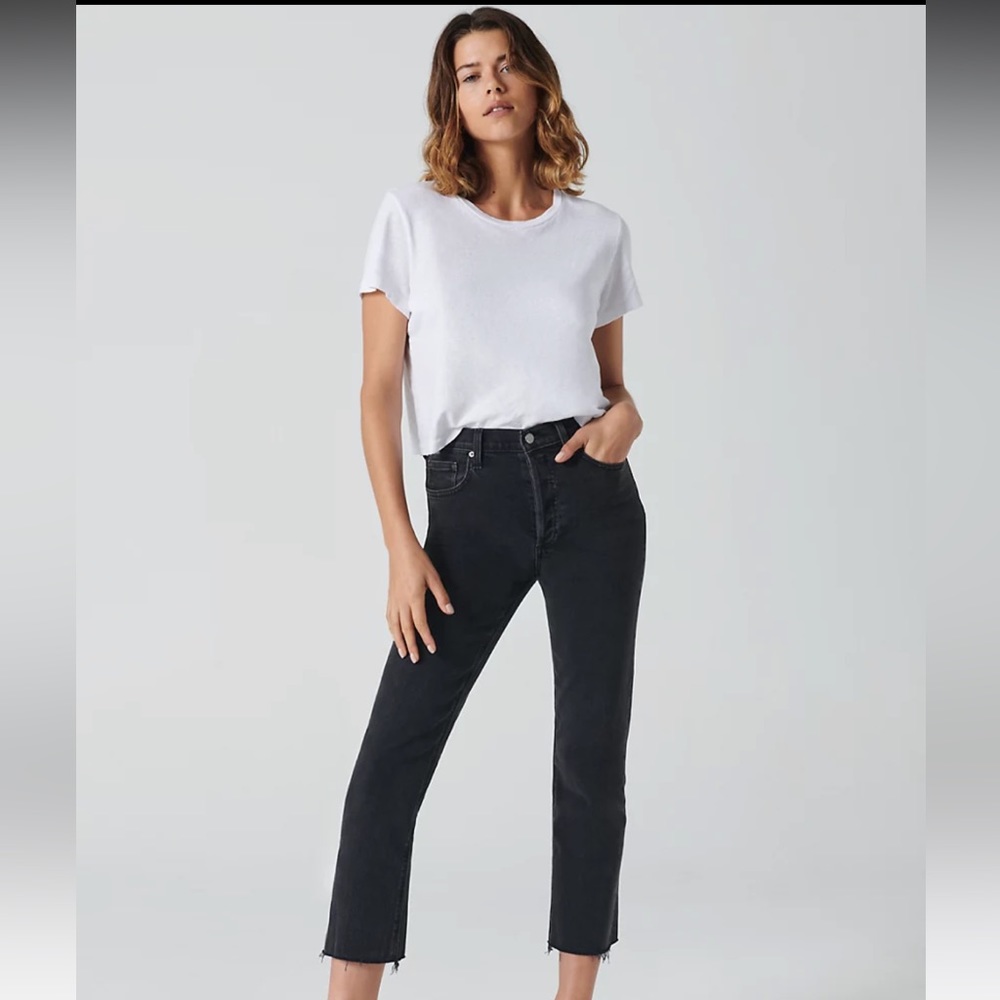 Aritzia Denim Forum Arlo High Rise Straight Jeans